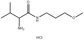 2-Amino-N-(3-methoxypropyl)-3-methylbutanamidehydrochloride Structure