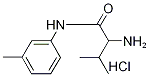 2-Amino-3-methyl-N-(3-methylphenyl)butanamidehydrochloride Struktur