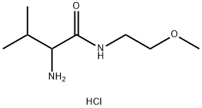 2-Amino-N-(2-methoxyethyl)-3-methylbutanamidehydrochloride Struktur