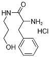 2-Amino-N-(3-hydroxypropyl)-3-phenylpropanamidehydrochloride 结构式