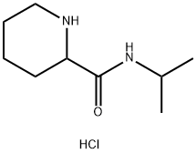 N-イソプロピル-2-ピペリジンカルボキサミド塩酸塩 化学構造式