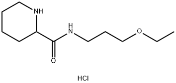 N-(3-Ethoxypropyl)-2-piperidinecarboxamidehydrochloride Struktur