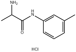 2-Amino-N-(3-methylphenyl)propanamidehydrochloride,1236261-20-3,结构式