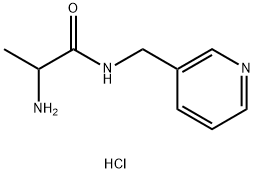 2-Amino-N-(3-pyridinylmethyl)propanamidehydrochloride,1236261-24-7,结构式