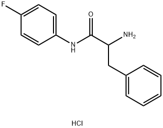 2-Amino-N-(4-fluorophenyl)-3-phenylpropanamidehydrochloride 结构式