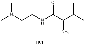 2-Amino-N-[2-(dimethylamino)ethyl]-3-methylbutanamide dihydrochloride 化学構造式