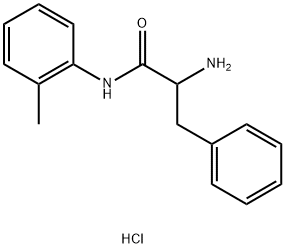 2-Amino-N-(2-methylphenyl)-3-phenylpropanamidehydrochloride 化学構造式