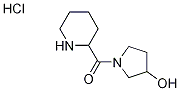 (3-Hydroxy-1-pyrrolidinyl)(2-piperidinyl)-methanone hydrochloride Structure