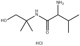 2-Amino-N-(2-hydroxy-1,1-dimethylethyl)-3-methylbutanamide hydrochloride Structure
