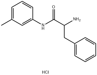 2-Amino-N-(3-methylphenyl)-3-phenylpropanamidehydrochloride Struktur