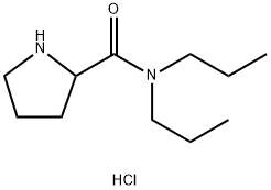 N,N-Dipropyl-2-pyrrolidinecarboxamidehydrochloride Structure