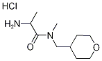 2-Amino-N-methyl-N-(tetrahydro-2H-pyran-4-ylmethyl)propanamide hydrochloride Structure