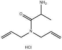 N,N-Diallyl-2-aminopropanamide hydrochloride 化学構造式