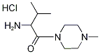 2-Amino-3-methyl-1-(4-methyl-1-piperazinyl)-1-butanone hydrochloride 结构式
