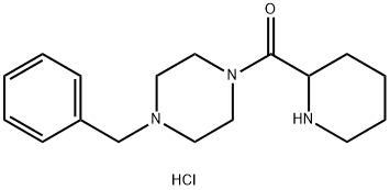 (4-Benzyl-1-piperazinyl)(2-piperidinyl)methanonehydrochloride Structure