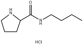 N-Butyl-2-pyrrolidinecarboxamide hydrochloride Struktur