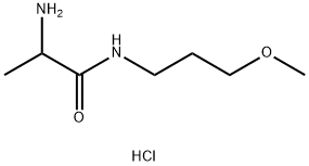 2-Amino-N-(3-methoxypropyl)propanamidehydrochloride 结构式