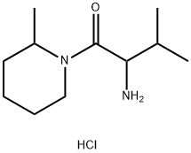 2-Amino-3-methyl-1-(2-methyl-1-piperidinyl)-1-butanone hydrochloride Structure