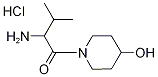 2-Amino-1-(4-hydroxy-1-piperidinyl)-3-methyl-1-butanone hydrochloride,1236272-30-2,结构式