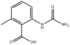 Benzoic acid, 2-[(aminocarbonyl)amino]-6-methyl- (9CI) Structure