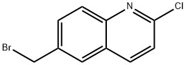 6-(BROMOMETHYL)-2-CHLOROQUINOLINE 化学構造式