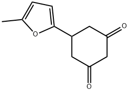 5-(5-メチル-2-フリル)シクロヘキサン-1,3-ジオン 化学構造式
