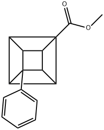 METHYL 4-PHENYLCUBANECARBOXYLATE 化学構造式