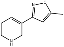 Pyridine, 1,2,3,6-tetrahydro-5-(5-methyl-3-isoxazolyl)- (9CI),123686-29-3,结构式