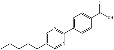 4-(5-戊基嘧啶-2-基)苯甲酸,123704-47-2,结构式