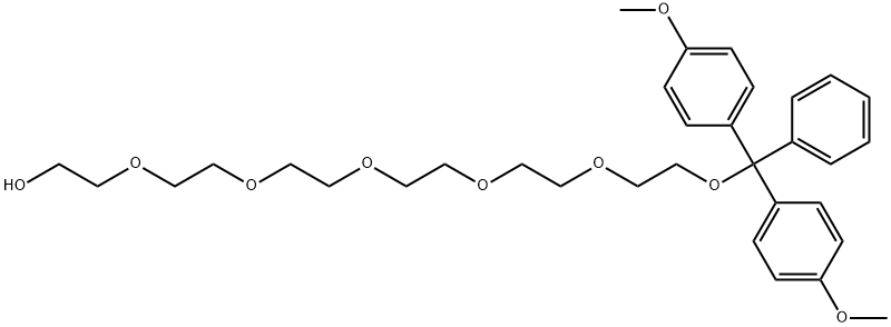 O1-(DIMETHOXYTRITYL)HEXAETHYLENE GLYCOL Structure
