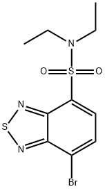 7-溴-N,N-二乙基-2,1,3-苯并噻二唑-4-磺酰胺, 123708-32-7, 结构式