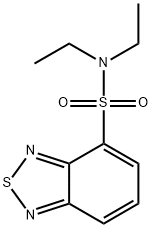 N,N-diethyl-2,1,3-benzothiadiazole-4-sulfonamide 结构式