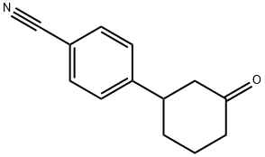 3-(4-CYANOPHENYL)CYCLOHEXANONE Structure