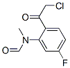 Formamide,  N-[2-(chloroacetyl)-5-fluorophenyl]-N-methyl-  (9CI) 化学構造式