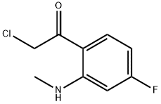 Ethanone, 2-chloro-1-[4-fluoro-2-(methylamino)phenyl]- (9CI) Structure