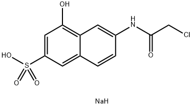 6-(2-chloroacetamido)-1-naphthol-3-sulfonic acid Structure