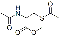2-Acetamido-3-(acetylthio)propanoic acid, methyl ester Struktur