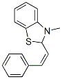 Benzothiazole, 2,3-dihydro-3-methyl-2-(2-phenylethenyl)-, (Z)- (9CI) 结构式