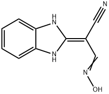 Propanenitrile, 2-(1,3-dihydro-2H-benzimidazol-2-ylidene)-3-(hydroxyimino)- (9CI) 结构式