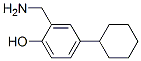 1-hydroxy-2-aminomethyl-4-cyclohexylbenzene 化学構造式