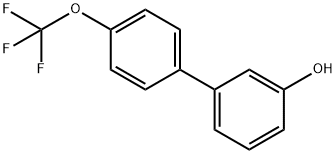 3-(4-トリフルオロメトキシフェニル)フェノール 化学構造式