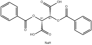 Butanedioic acid, 2,3-bis(benzoyloxy)-, disodiuM salt, [R-(R*,R*)]- Structure