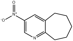 3-硝基-6,7,8,9-四氢-5H-环庚烷并[B]吡啶 结构式
