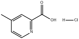 2-Pyridinecarboxylic acid, 4-methyl-, hydrochloride (1:1) 化学構造式