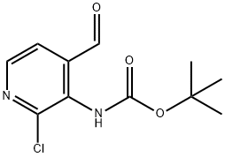 tert-butyl 2-chloro-4-forMylpyridin-3-ylcarbaMate Structure