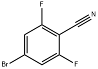 4-ブロモ-2,6-ジフルオロベンゾニトリル 化学構造式