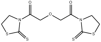 3,3'-[Oxybis(1-oxo-2,1-ethanediyl)]bis-2-thiazolidinethione 化学構造式