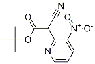 t-Butyl 2-cyano-2-(3-nitropyridin-2-yl)acetate 化学構造式
