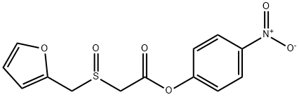 p-Nitrophenyl 2-(Furfurylsulfinyl)acetate  Struktur
