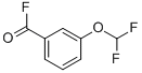 Benzoyl fluoride, 3-(difluoromethoxy)- (9CI) 结构式